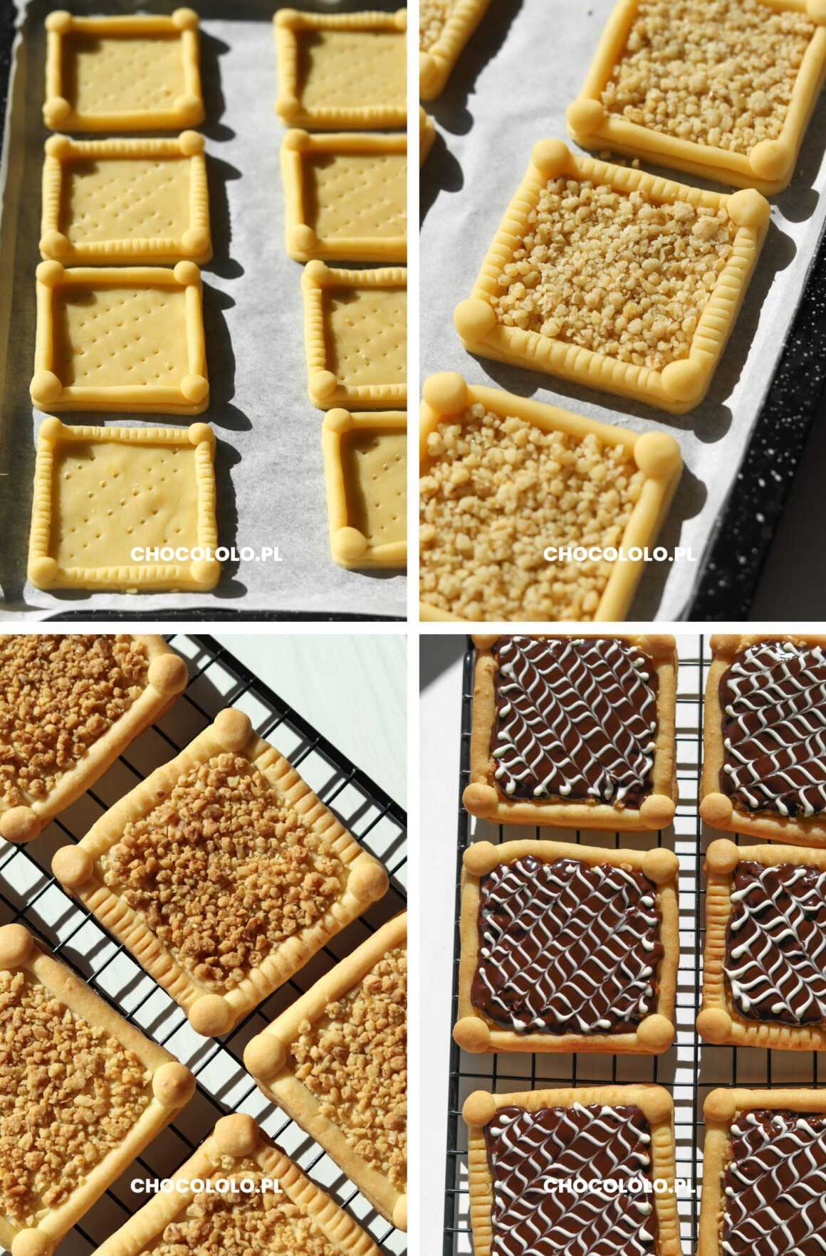 przepis na wielkanocne mini mazurki z czekoladą i orzechami