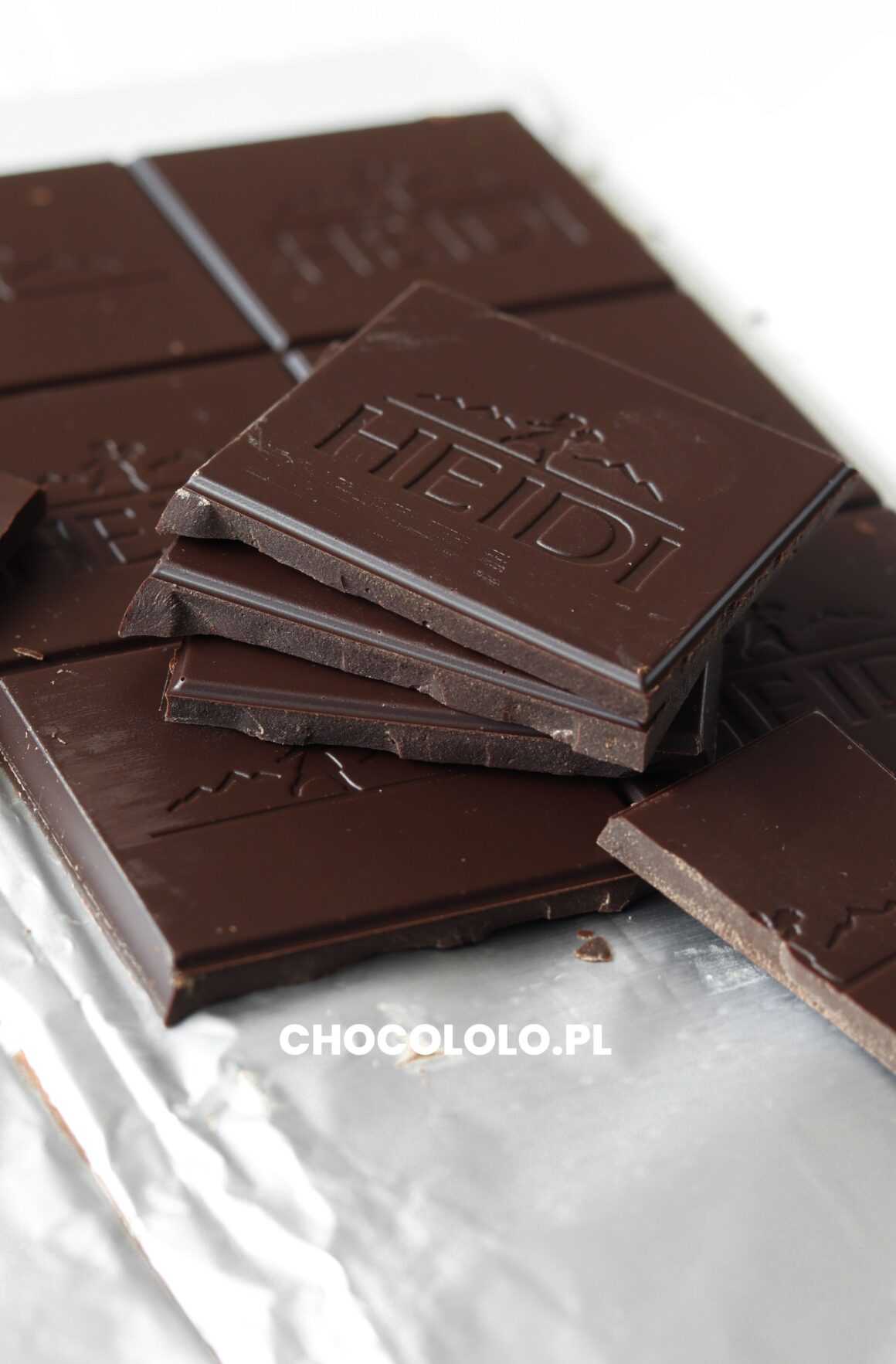 Kostki gorzkiej czekolady Heidi 75%