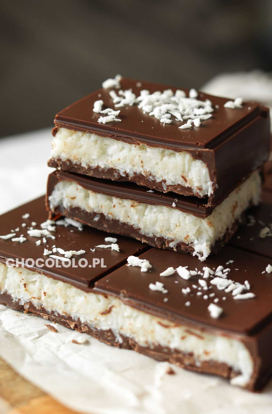 czekolada z nadzieniem kokosowym