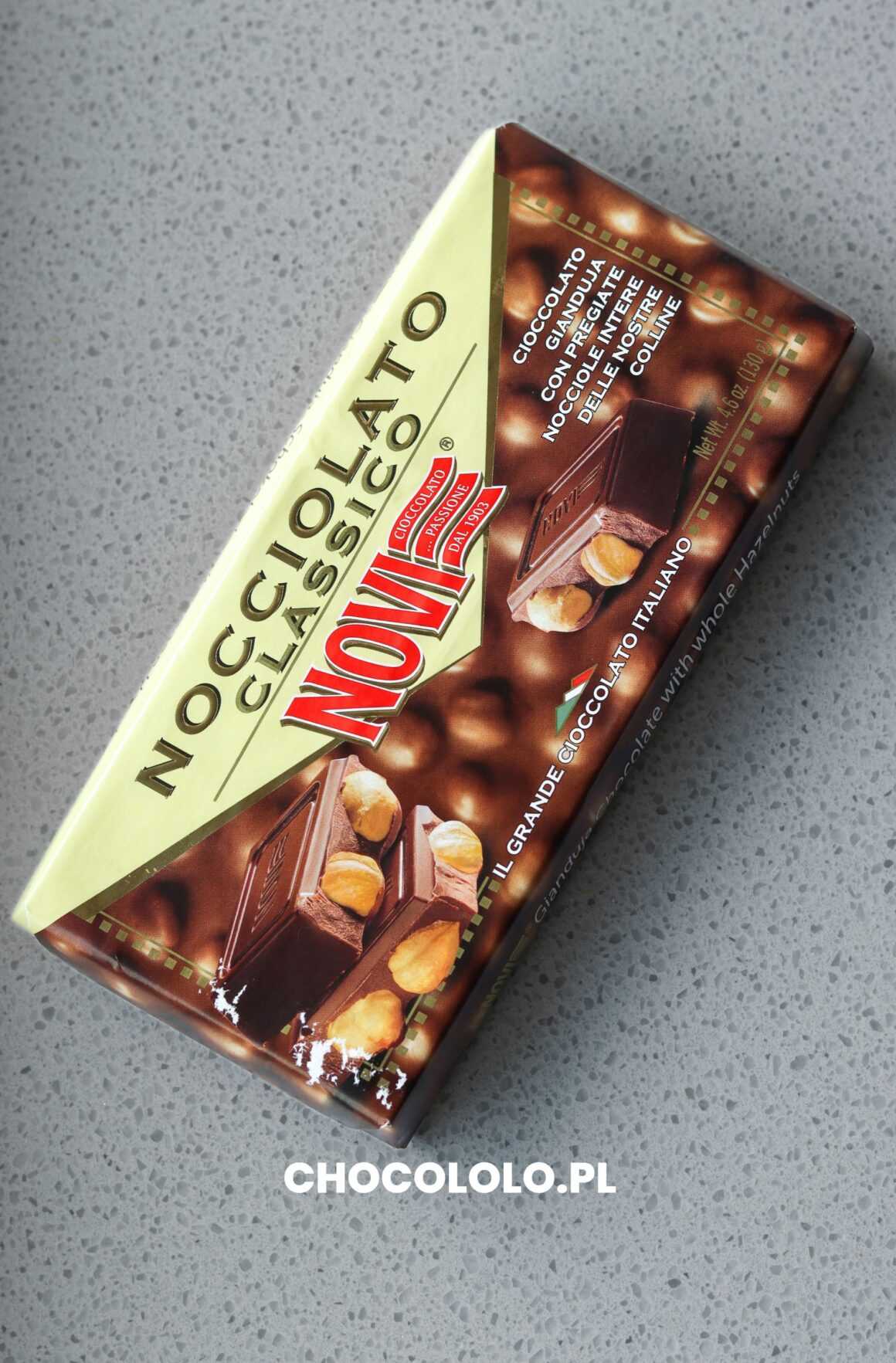 novi czekolada mleczna ginduja z orzechami recenzja